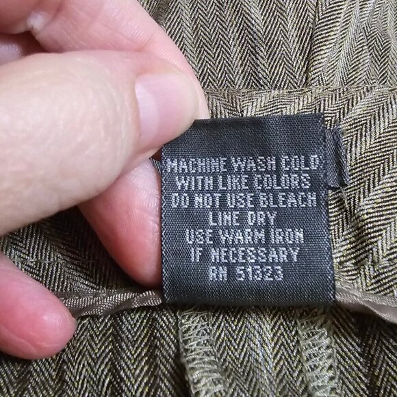 Kenneth Cole Reaction Striped Flat Front Mid-Rise Straight Leg Dress Pants Sz 6 - Picture 9 of 9